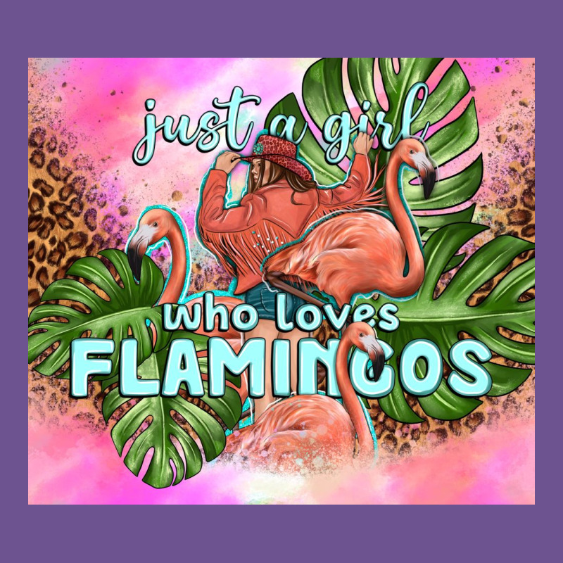 Just A Girl Who Loves Flamingo Vintage Tee by TumblerDesignByShophia | Teevron