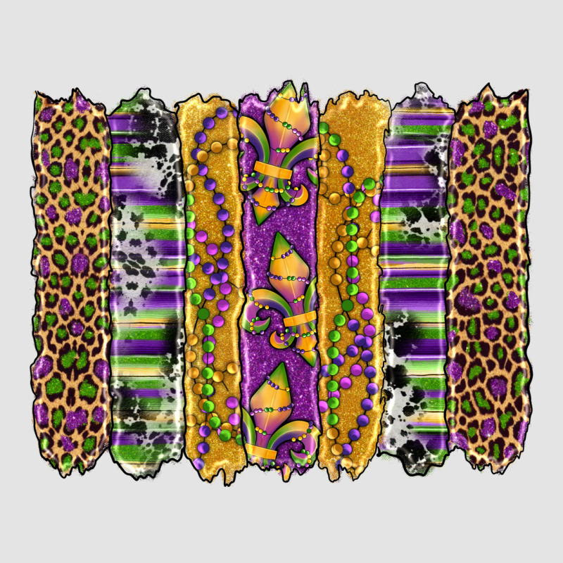Mardi Gras Fleur De Lis Cowhide Serape Leopard Glitter Brushstrokes Premium Sweatshirt by Artiststas | Teevron