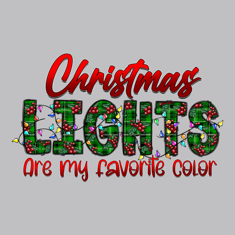 Festive Christmas Lights Text Art Classic Tee by CowhideDigitalArt | Teevron