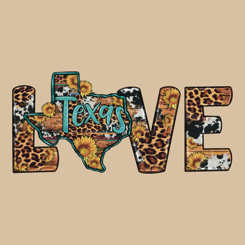 Love Texas Map Sunflower Leopard Cowhide Heavyweight Hoodie by Artiststas | Teevron
