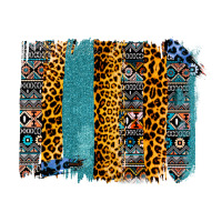 Aztec Leopard Glitter Brushstrokes Premium Tee | Teevron
