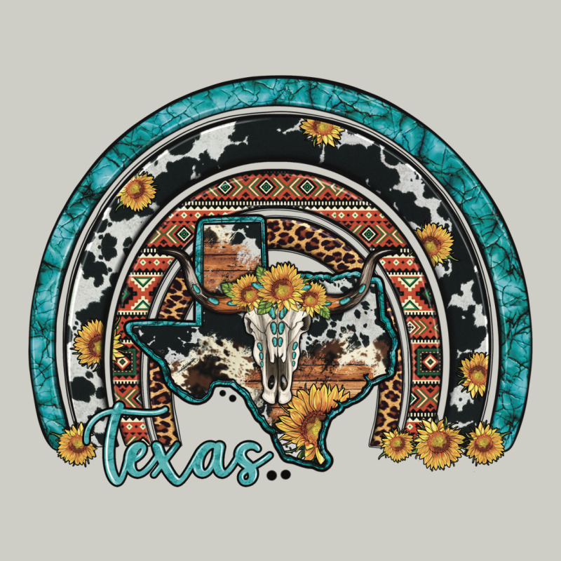 Texas Map Sunflower Leopard Cowhide Aztec Turquoise Gemstone Rainbow Heavyweight Hoodie by Artiststas | Teevron