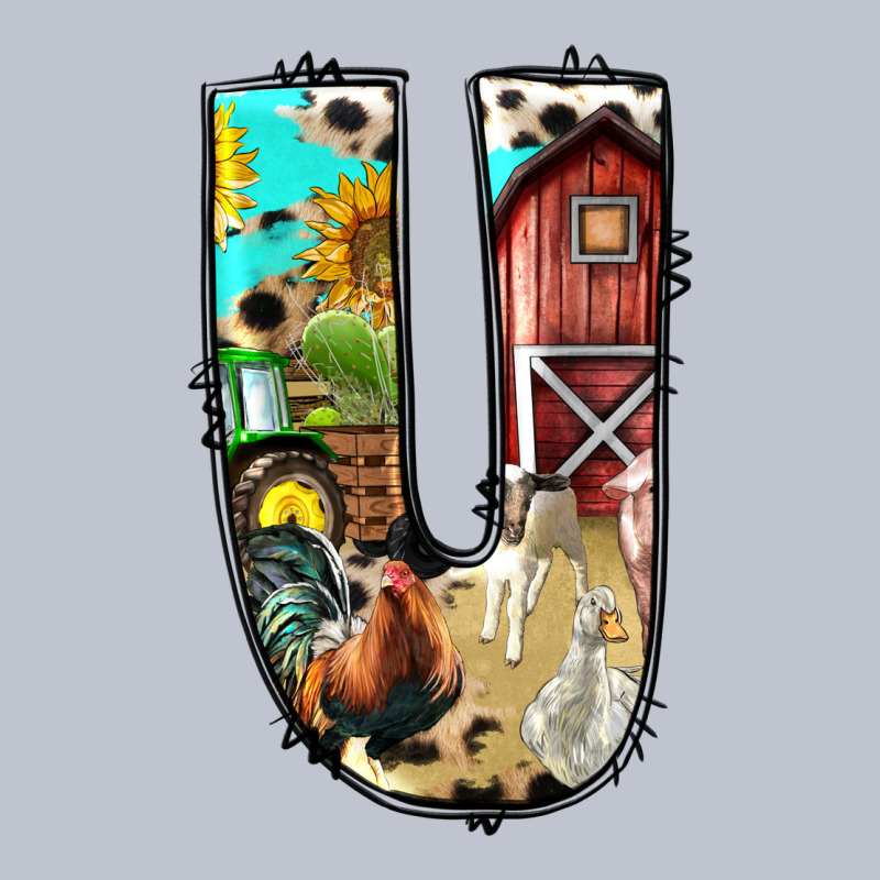 Farm Life Alphabet Lowercase Letters U Premium Hoodie by BundleAndBundleShop | Teevron
