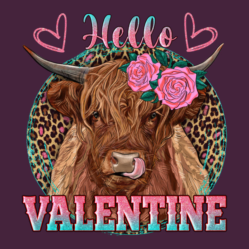 Hello Valentine Highland Cow Premium Tee by RanaPortraitStore | Teevron