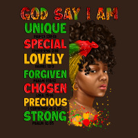 God Say I Am Juneteenth Afro Girl Heavy Core Tee | Teevron