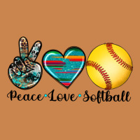 Peace Love Softball Heavyweight Hoodie | Teevron