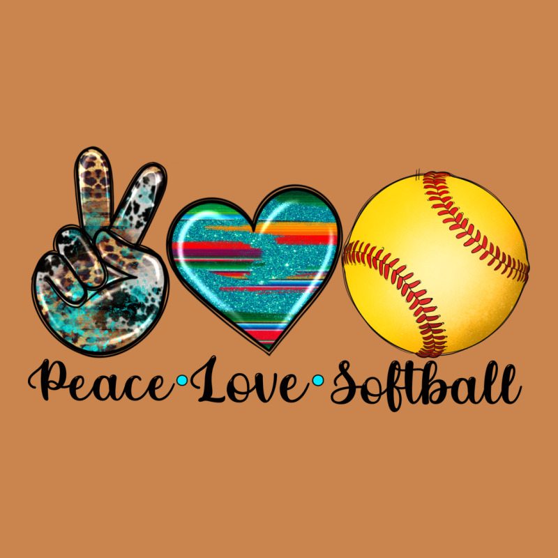 Peace Love Softball Heavyweight Hoodie by Artiststas | Teevron