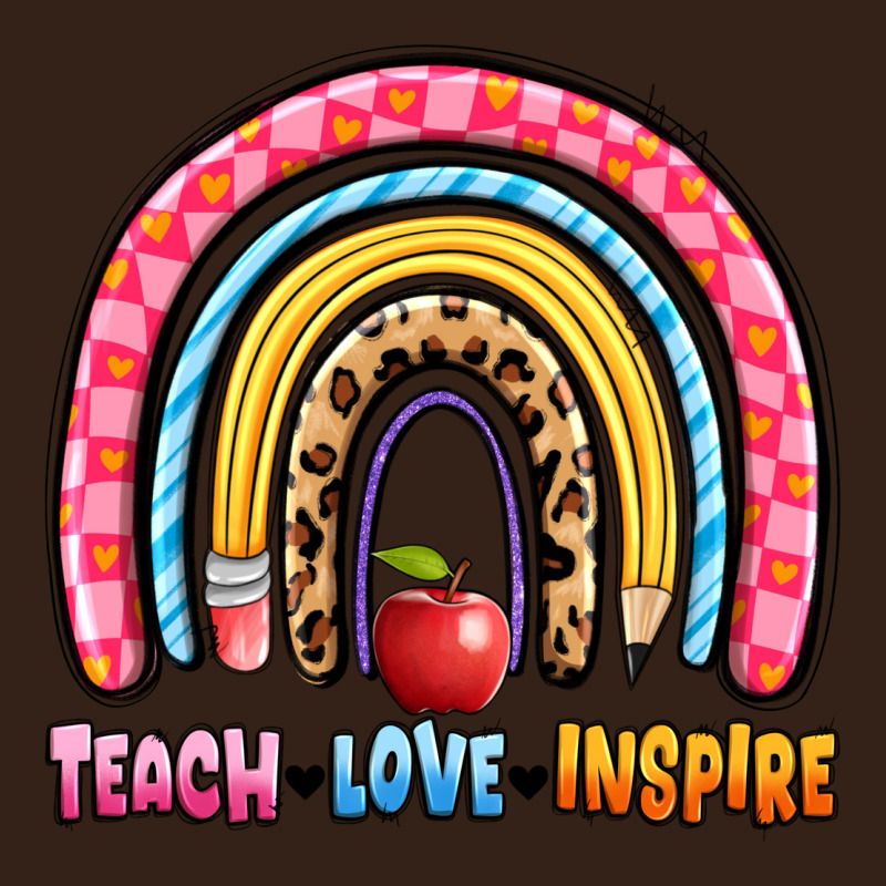 Teach Love Inspire Rainbow Heavy Core Tee by Artiststas | Teevron