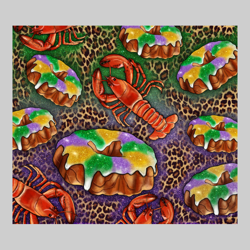Mardi Gras King Cake And Crawfish Premium Tee by RanaPortraitStore | Teevron