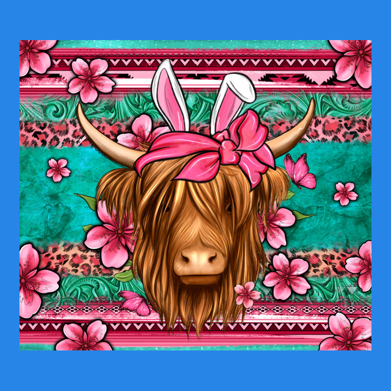 Easter Longhaired Cow Premium Hoodie by Jasminsmagicworld | Teevron