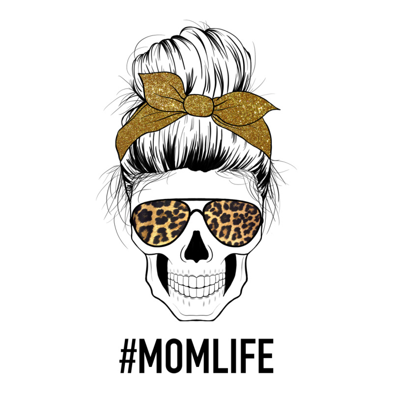 Glitter Patterned Leopard Mom Skull Premium Tee by Bettercallsaul | Teevron