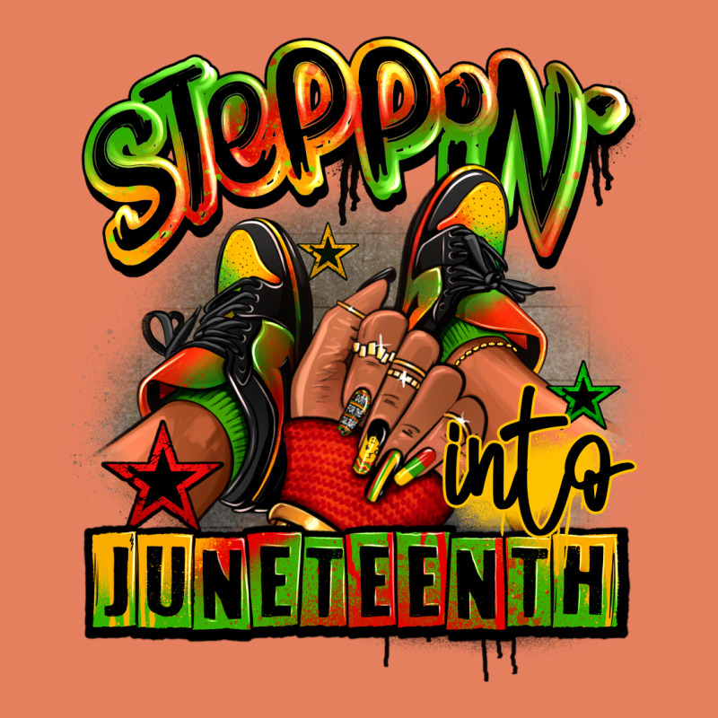 Steppin' Into Juneteenth Black Girl Sneakers Classic Tee by RanaPortraitStore | Teevron