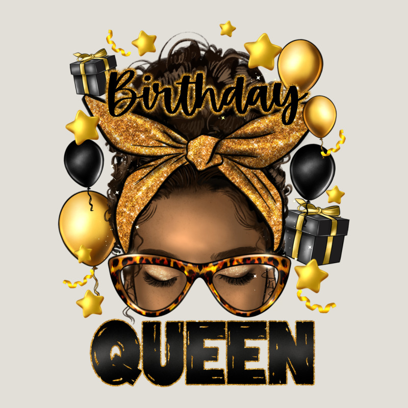 Birthday Queen Afro Messy Bun Heavy Core Tee by Artiststas | Teevron