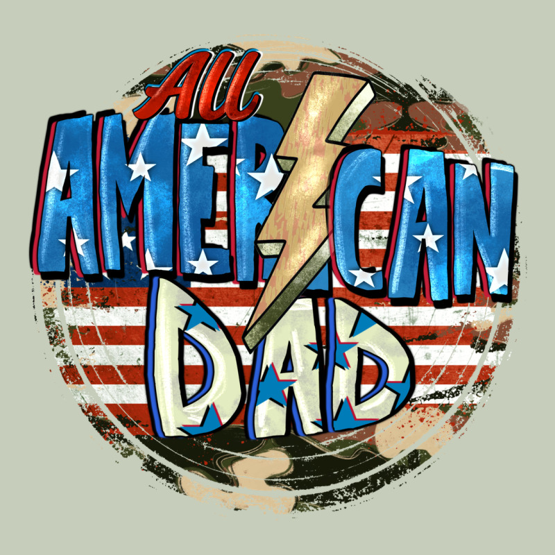All American Dad 4th Of July Long Sleeve Tee by CowGirlArtShop | Teevron