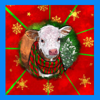 Christmas Hereford Calf Zipper Hoodie | Teevron
