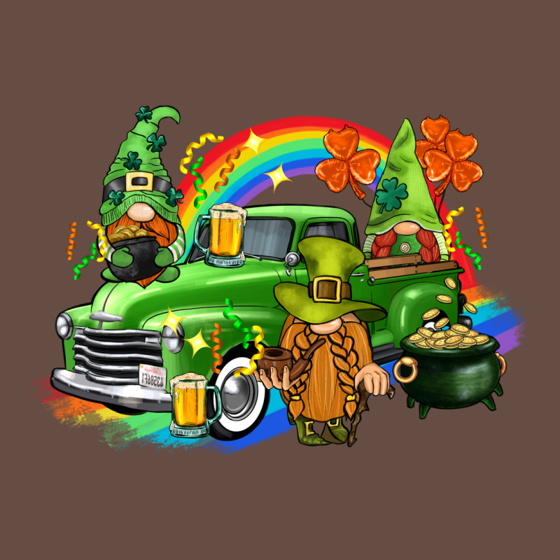 St. Patrick's Day Truck With Gnomies Long Sleeve Tee by CowGirlArtShop | Teevron