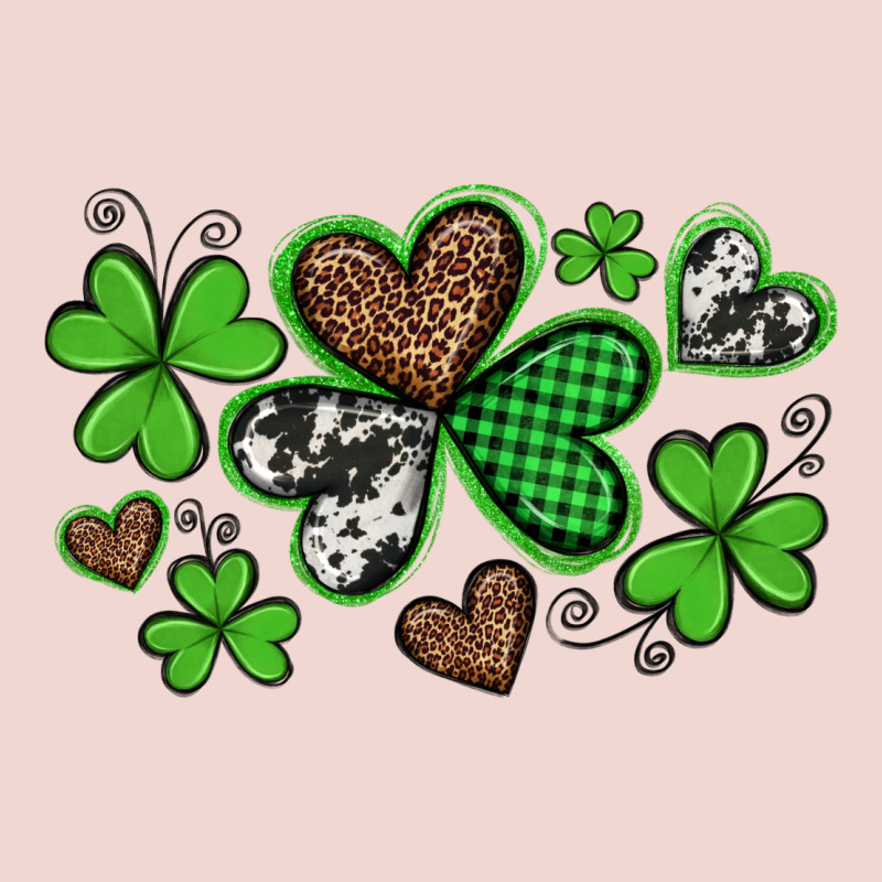 Western St Patricks Day Shamrocks And Hearts Premium Sweatshirt by Artiststas | Teevron