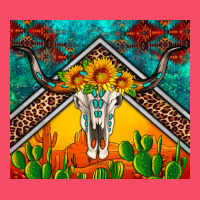 Western Sunflowers Longhorn Bull Skull Premium Sweatshirt | Teevron