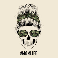 Camouflage Pattern Mom Skull Premium Tee | Teevron