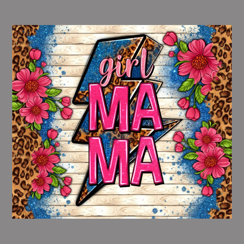 Girl Mama Thunder With Flowers Vintage Tee by TumblerDesignByShophia | Teevron
