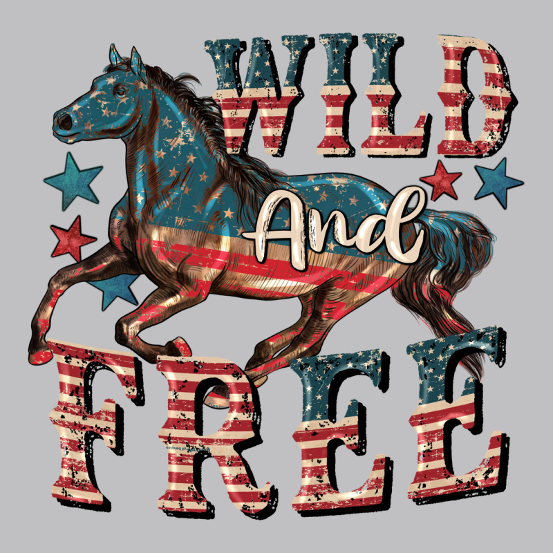 Wild And Free 4th Of July Long Sleeve Tee by CowGirlArtShop | Teevron