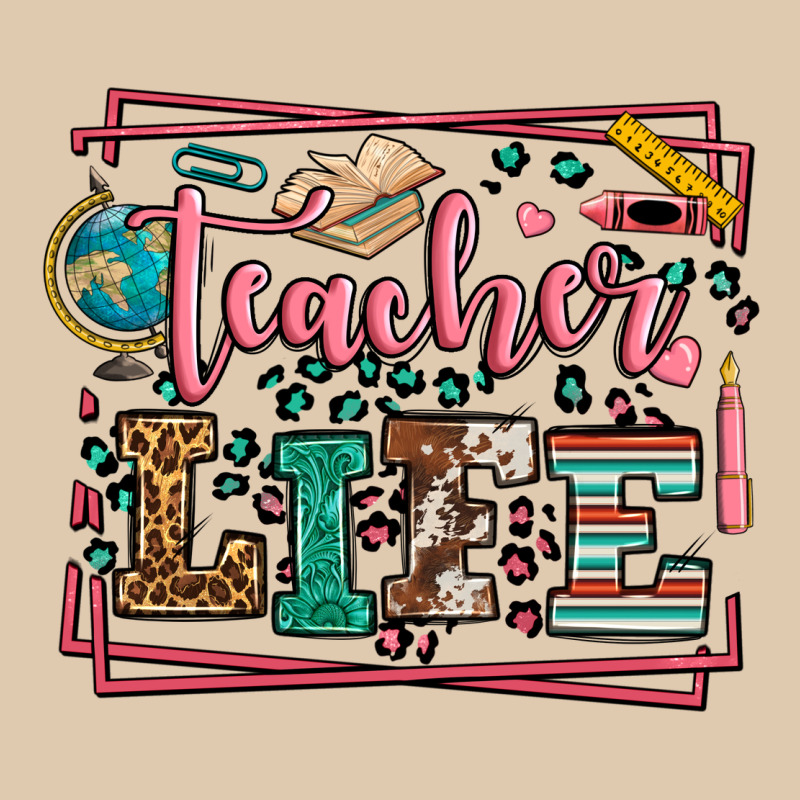 Teacher Life Leopard Frame Heavyweight Sweatshirt by LillyAllenDesigns | Teevron