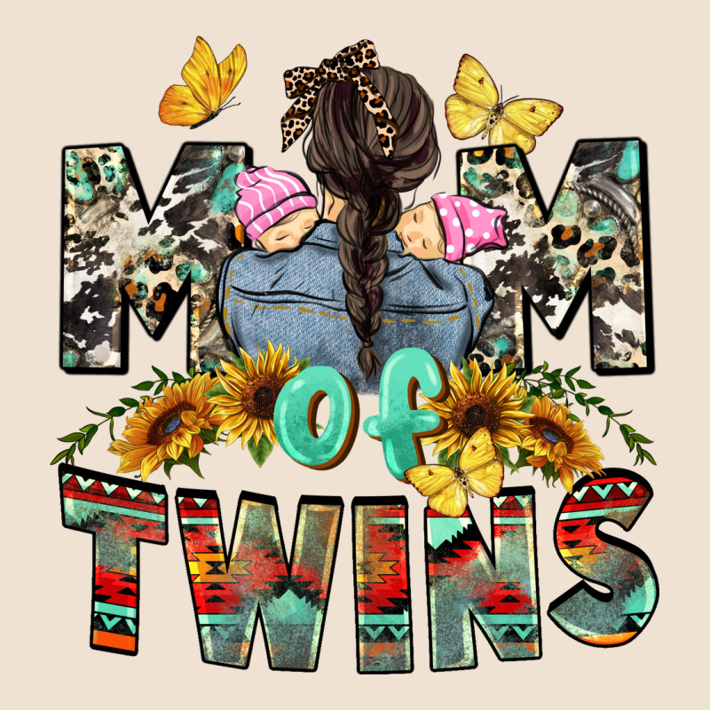 Mom Of Twins Girls Mother's Day Urban Heavy Tee by CowGirlArtShop | Teevron