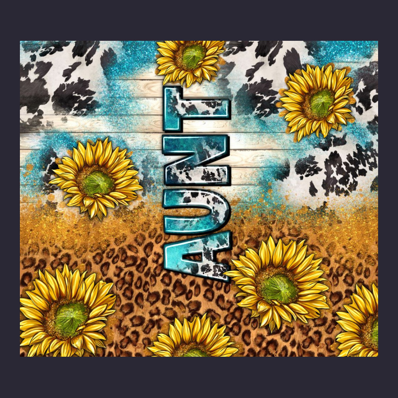 Aunt Sunflower Leopard Glitter Vintage Tee by TumblerDesignByShophia | Teevron