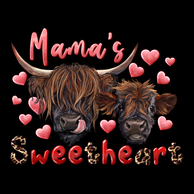 Mama's Sweetheart Highland Cow And Calf Premium Tee by RanaPortraitStore | Teevron