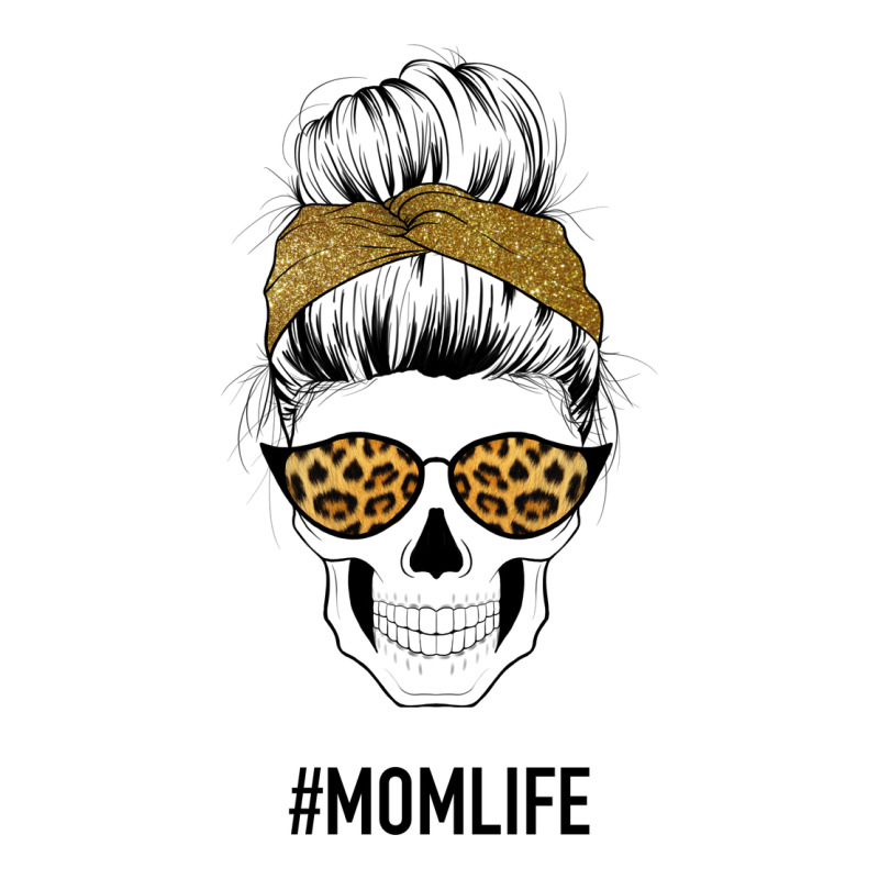Yellow Glitter, Leopard Pattern Mom Skull Premium Tee by Bettercallsaul | Teevron