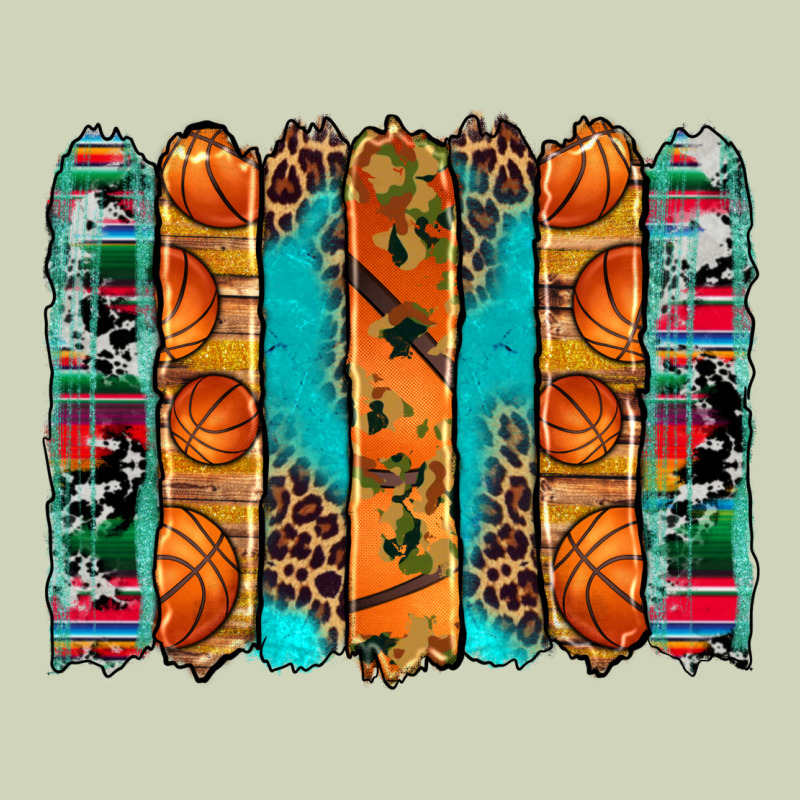 Basketball Serape Cowhide Turquoise Leopard Glitter  Brushstrokes Heavyweight Hoodie by Artiststas | Teevron