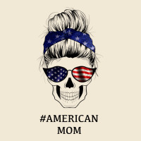 American Stars, American Flag Patterned Mom Skull Premium Tee | Teevron
