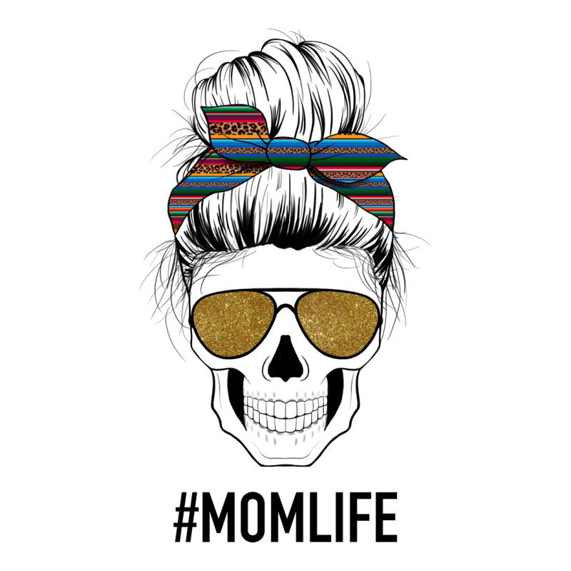 Western Glitter Aztec Patterned Mom Skull Premium Tee by Bettercallsaul | Teevron