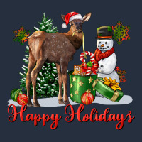 Happy Holidays Baby Deer Zipper Hoodie | Teevron