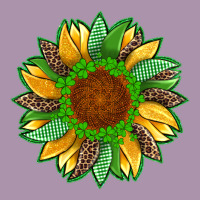 St Patricks Sunflower With Leopard  Shamrock And Glitter Heavyweight Hoodie | Teevron