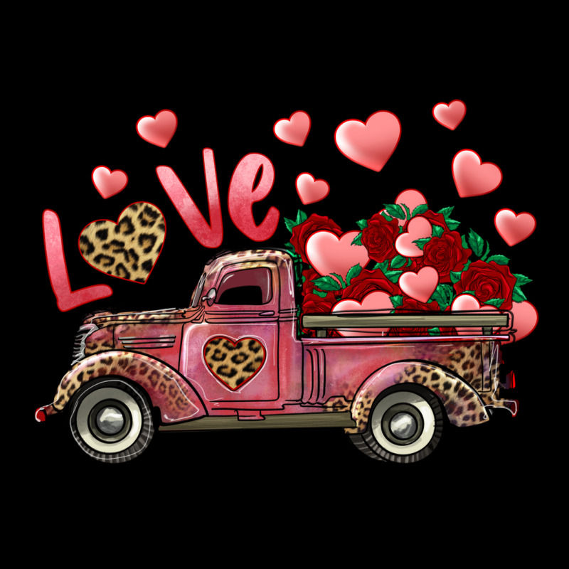 Love Truck With Roses And Leopard Premium Tee by RanaPortraitStore | Teevron