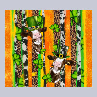 St Patricks Cow And Shamrock With Cowhide Heavyweight Hoodie | Teevron