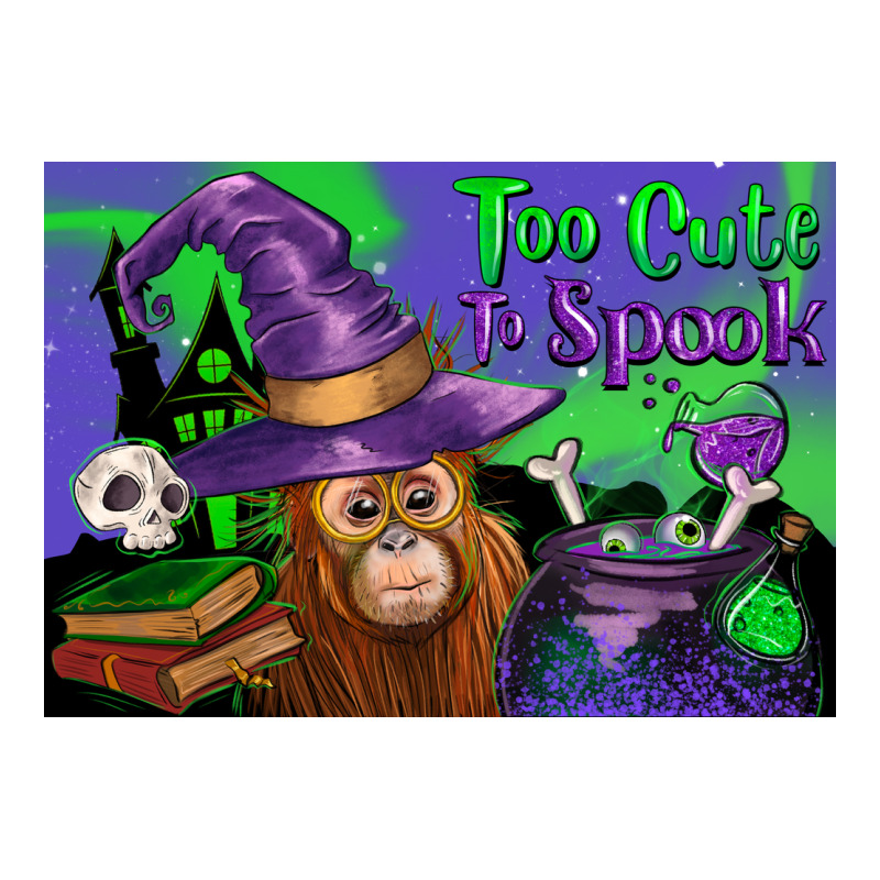 Too Cute To Spook Baby Orangutan Zipper Hoodie by LillyAllenDesigns | Teevron