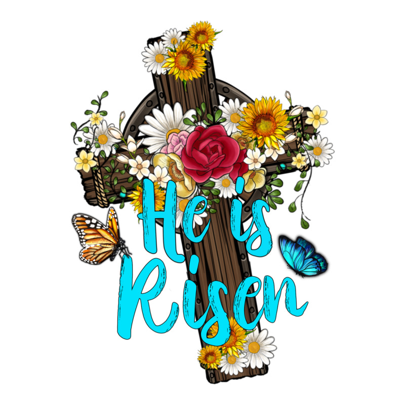 He Is Rısen With Cross And Butterfly Heavyweight Hoodie by Artiststas | Teevron