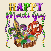 Happy Mardi Gras Fleur De Lis King Cake Crawfish Premium Tee | Teevron