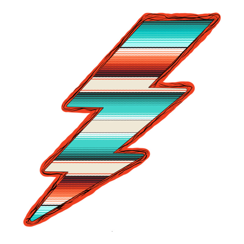 Teal And Orange Serape Lightning Premium Tee by Bettercallsaul | Teevron