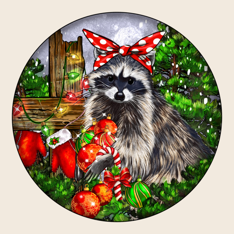 Christmas Raccoon Zipper Hoodie by LillyAllenDesigns | Teevron