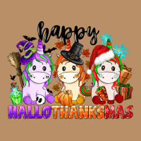 Happy Hallothanksmas Unicorn Vintage Hoodie | Teevron