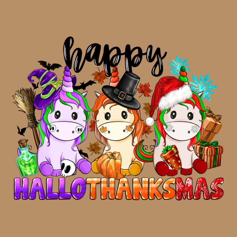 Happy Hallothanksmas Unicorn Vintage Hoodie by CowGirlArtShop | Teevron