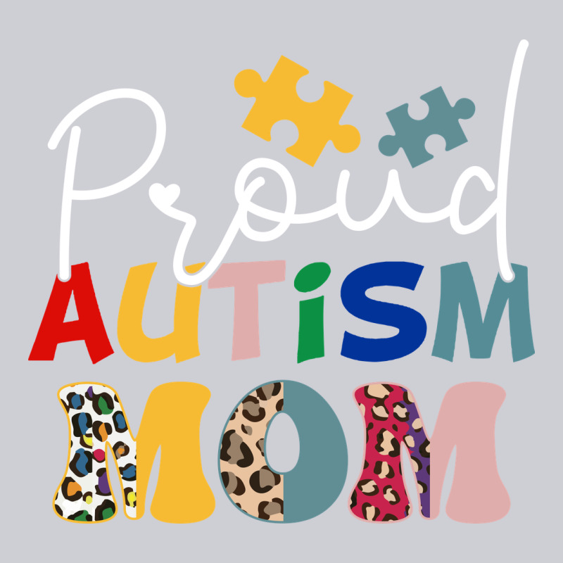 Proud Autism Mom Leopard Pattern Design Autism Awa Heavyweight Sweatshirt by CowhideDigitalArt | Teevron