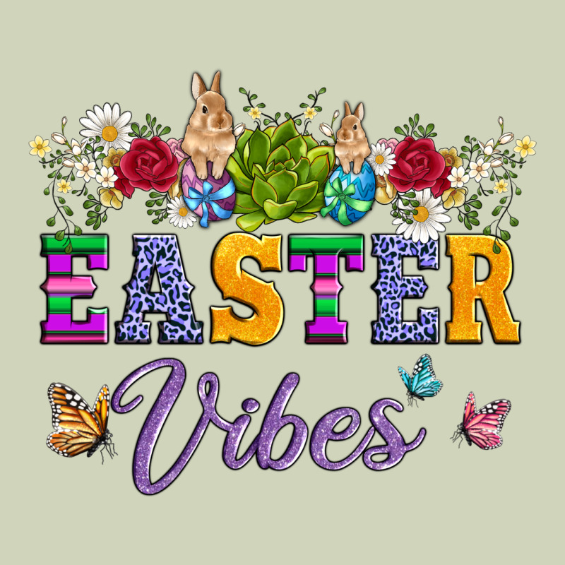 Easter Vibes And Butterfly With Bunny And Flowers Heavyweight Hoodie by Artiststas | Teevron