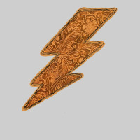 Western Vintage Pattern Lightning Premium Tee | Teevron