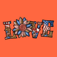 Love American Sunflower Premium Hoodie | Teevron