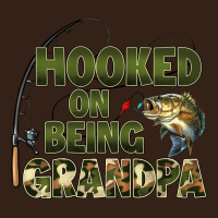 Fish Lures Hooked On Being Grandpa Heavy Core Tee | Teevron