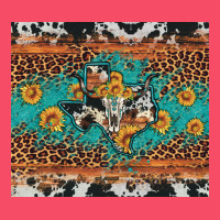 Bull Skull Texas Map Sunflower Leopard Cowhide Premium Sweatshirt | Teevron
